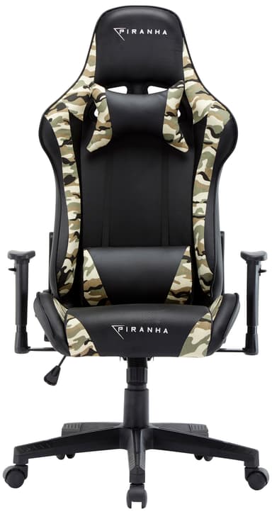 Piranha Bite gaming stol (sort/camouflage)