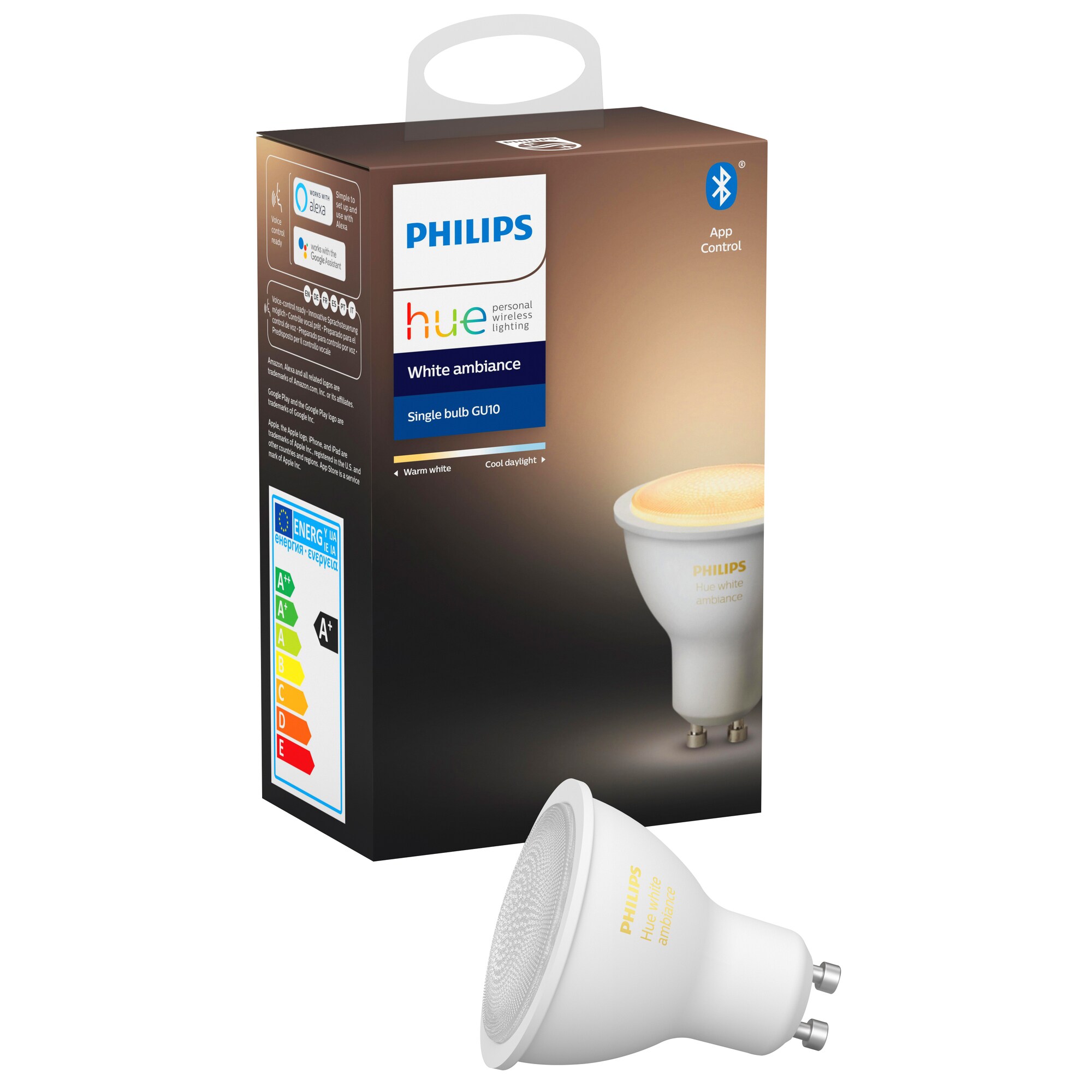 Philips Hue White ambiance LED-pære GU10 thumbnail