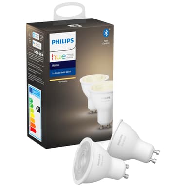 Philips Hue White LED-lys GU10 - 2-pak