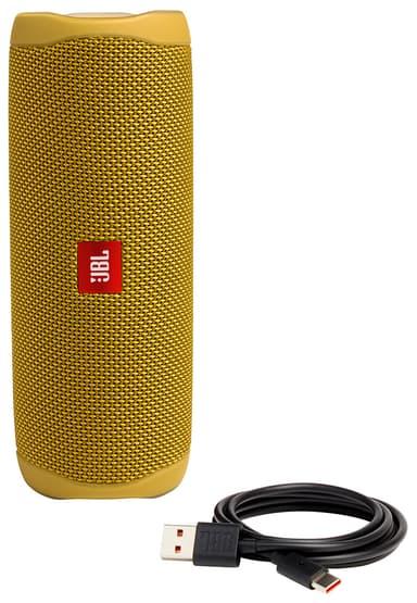 JBL Flip 5 bærbar trådløs højttaler (gul)