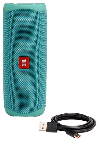 JBL Flip 5 bærbar trådløs højttaler (blågrøn)