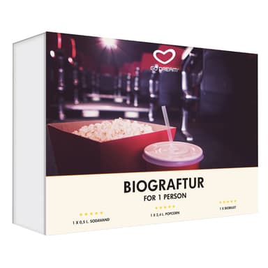 GoDream gavekort - biograftur for 1