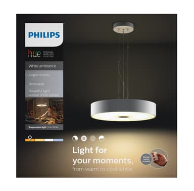Philips Hue White ambiance Fair pendellampe (hvid)