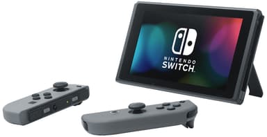 Nintendo Switch spillekonsol 2019 med grå Joy-Con controllers