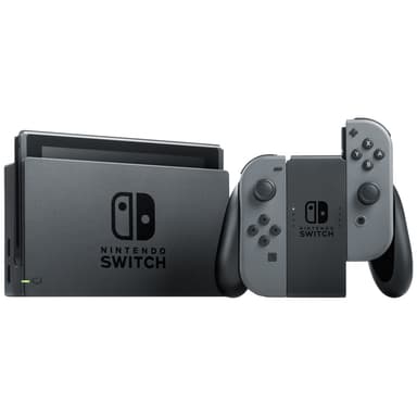 adgang Langt væk ting Nintendo Switch spillekonsol 2019 med grå Joy-Con controllers | Elgiganten