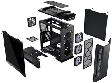 Asus TUF Gaming GT501 PC kabinet (sort)