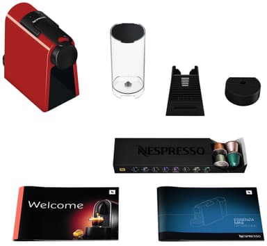 Nespresso Essenza Mini kapselmaskine D30 (rød)