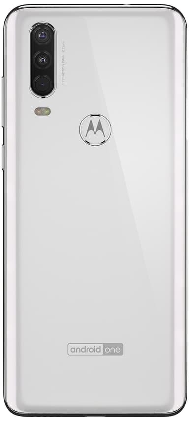 Motorola One Action smartphone (hvid)