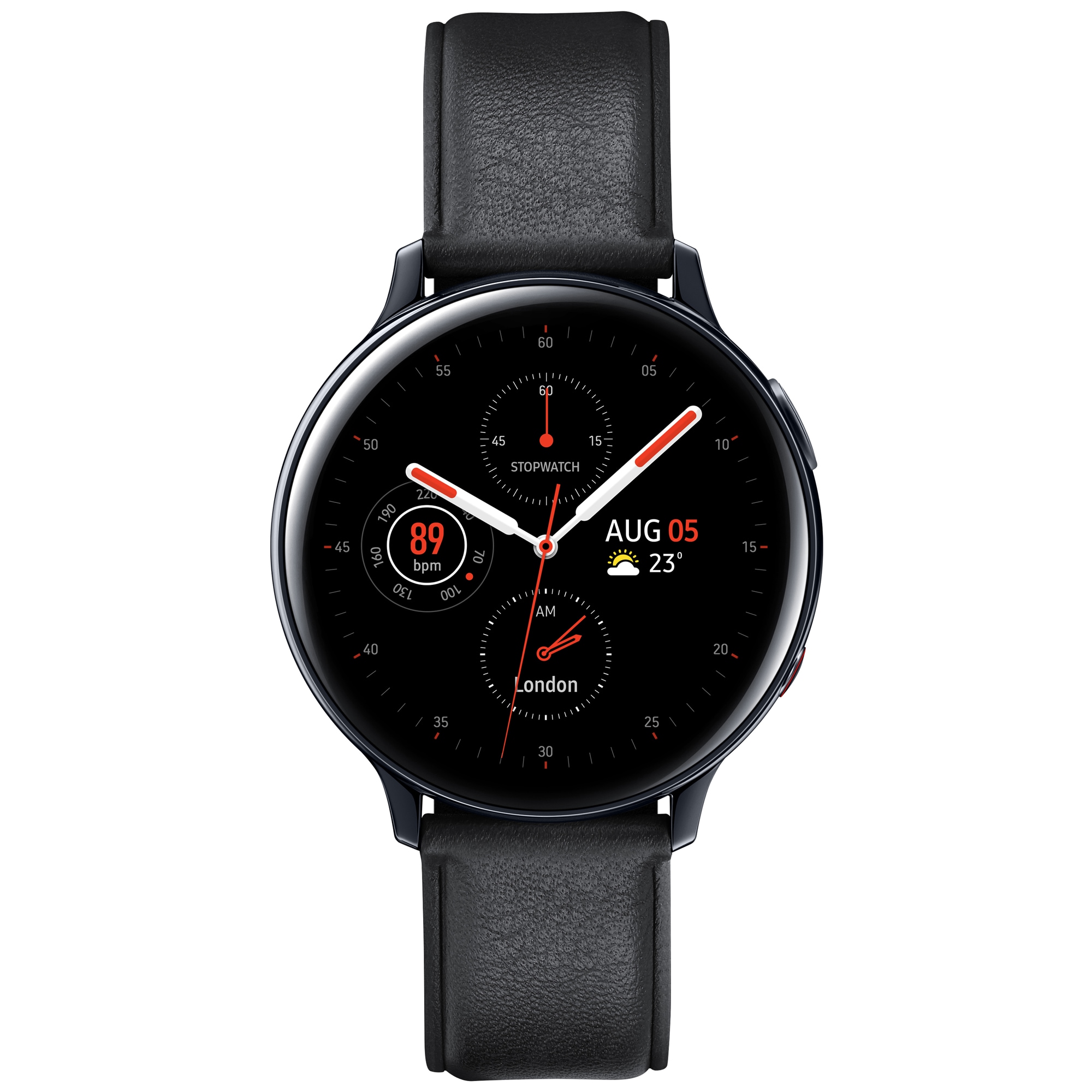 Galaxy Watch Active smartwatch eSIM 44 (sort) Elgiganten