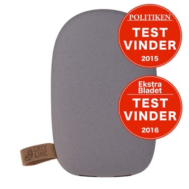 GreyLime Power Stone, 10400 mAh powerbank, 2 USB udgange, Grå