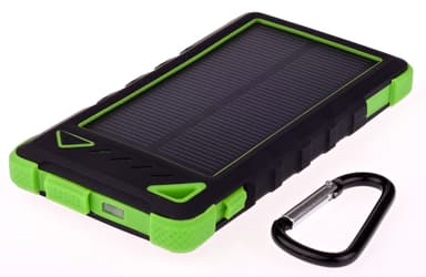 GreyLime Power Solar, 8000 mAh powerbank, 1,2W solcelle oplader, Grøn