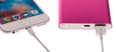 GreyLime Power Slim, 4000 mAh powerbank, Magenta
