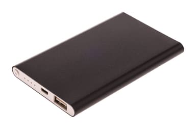 GreyLime Power Slim, 4000 mAh powerbank, Sort