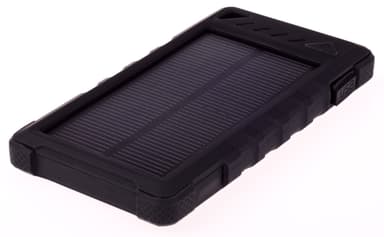 GreyLime Power Solar, 8000 mAh powerbank, 1,2W solcelle oplader, Sort