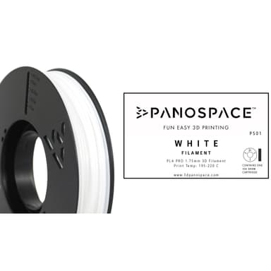 Panospace filament til 3D printer Hvid