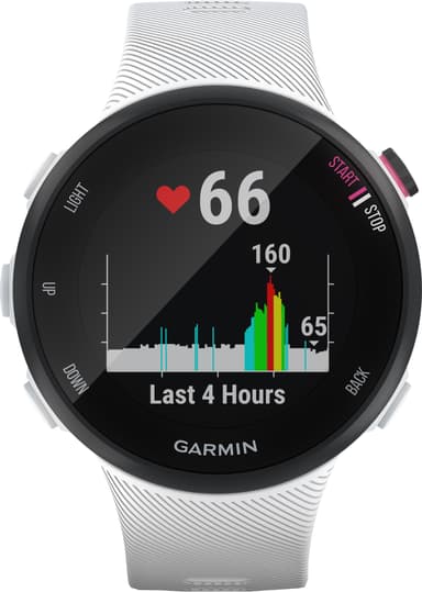 Garmin Forerunner 45 S sportsur (sort/hvid)