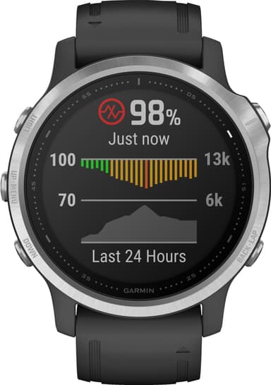 Garmin Fenix 6s GPS sportsur 42 mm (sølv/sort)
