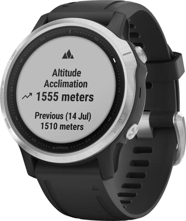 Garmin Fenix 6s GPS sportsur 42 mm (sølv/sort)