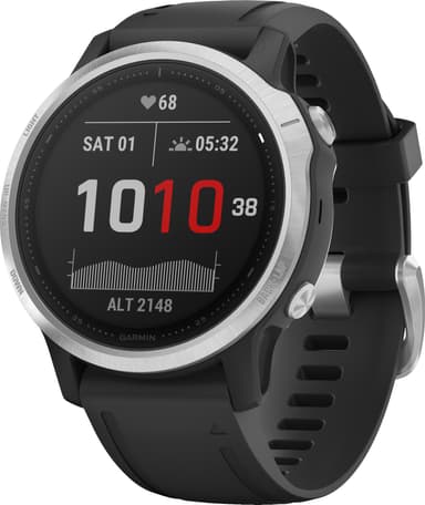 Garmin Fenix 6s GPS sportsur 42 mm (sølv/sort)