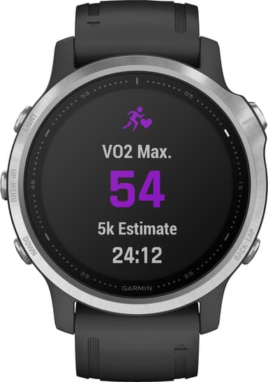 Garmin Fenix 6s GPS sportsur 42 mm (sølv/sort)