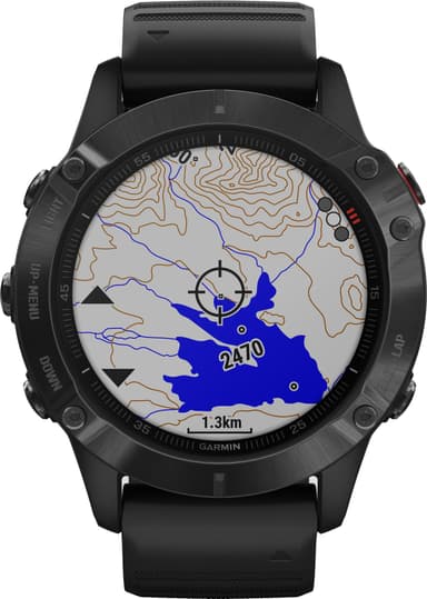 Garmin Fenix 6 Pro GPS sportsur 47 mm (sort)