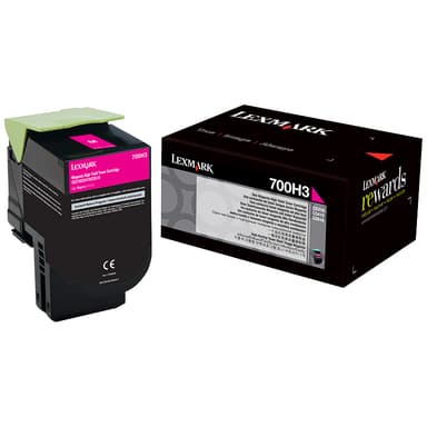 Lexmark blækpatron 700H3 XL Magenta