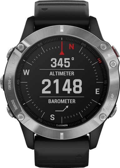 Garmin Fenix 6 GPS sportsur 47 mm (sølv/sort)