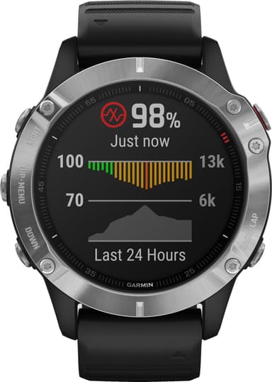 Garmin Fenix 6 GPS sportsur 47 mm (sølv/sort)