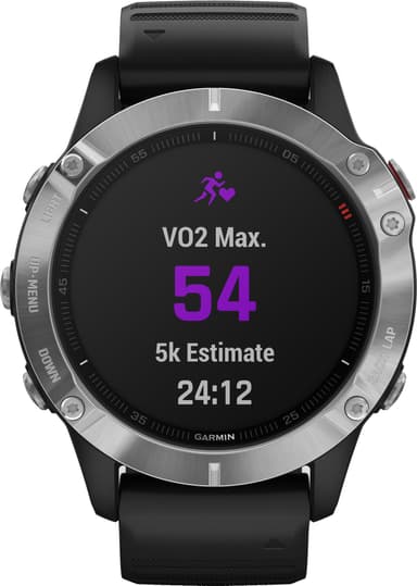 Garmin Fenix 6 GPS sportsur 47 mm (sølv/sort)