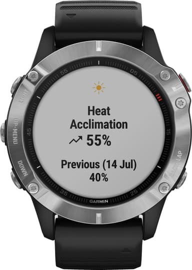 Garmin Fenix 6 GPS sportsur 47 mm (sølv/sort)