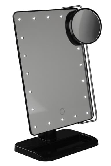 UNIQ LED Makeup Spejl - Sort