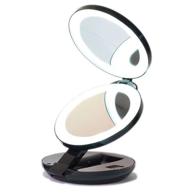 UNIQ LED Trifold Hollywood Makeup Spejl - RoseGold