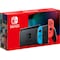Nintendo Switch spillekonsol 2019 m. neon blå/røde Joy-Con controllers