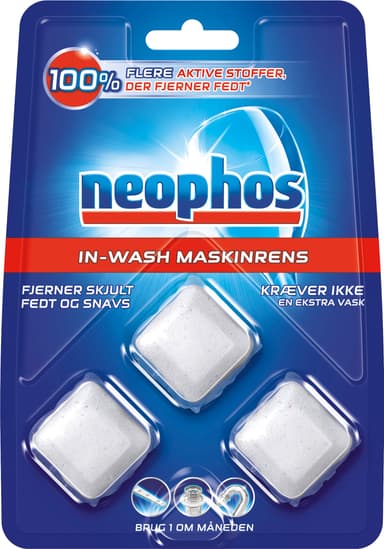 Neophos opvaskemaskine rensemiddel til vask (3 stk.) 3075544