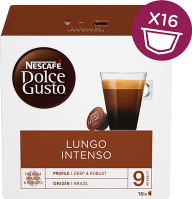 Nescafè Dolce Gusto kapsler - Lungo Intenso