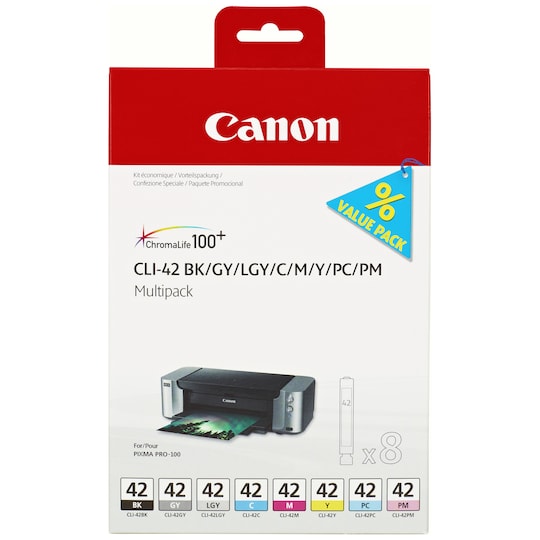 Canon blækpatroner (8 stk.) CLI-42