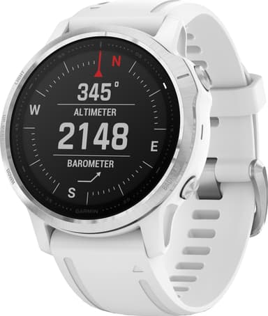 Garmin Fenix 6s GPS sportsur 42 mm (sølv/hvid)