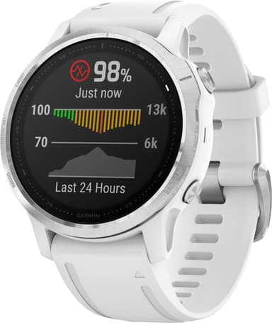 Garmin Fenix 6s GPS sportsur 42 mm (sølv/hvid)