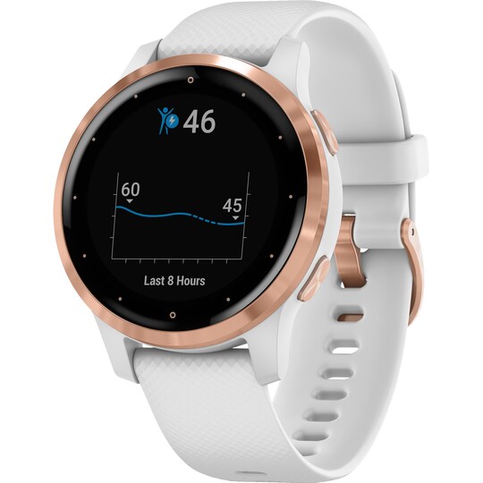 høj konvertering gidsel Garmin Vivoactive 4S smartwatch med GPS (white/rose gold) | Elgiganten