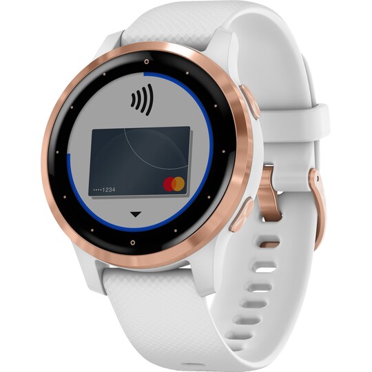 Garmin Vivoactive 4S smartwatch med GPS (white/rose gold)
