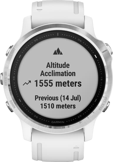 Garmin Fenix 6s GPS sportsur 42 mm (sølv/hvid)