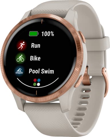 Garmin Venu smartwatch med GPS (sand/rose)
