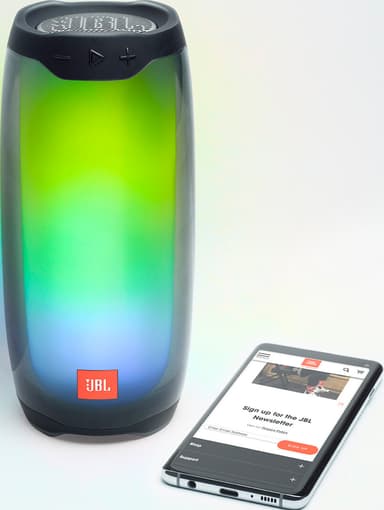 JBL Pulse 4 trådløs bærbar partyhøjttaler (sort)