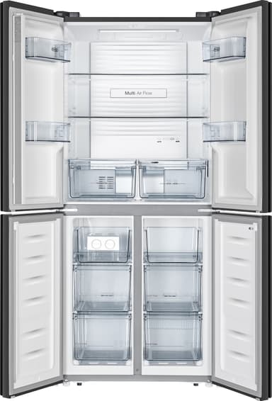 Delonghi side-by-side kølefryseskab D4D394T19N sort stål