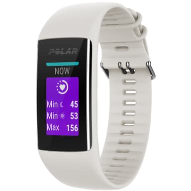 Polar A370 aktivitetsur med pulsmåler M - hvid