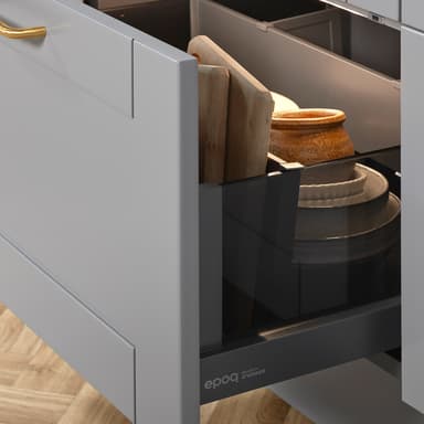 Epoq NPS Crystal Plus skuffeglaselement 30 Dark Clear