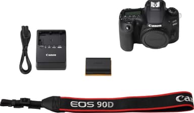 Canon EOS 90D DSLR kamera + EF-S  18-55 mm f/3.5-5.6 IS STM objektiv