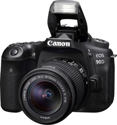 Canon EOS 90D DSLR kamera + EF-S  18-55 mm f/3.5-5.6 IS STM objektiv