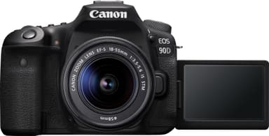Canon EOS 90D DSLR kamera + EF-S  18-55 mm f/3.5-5.6 IS STM objektiv