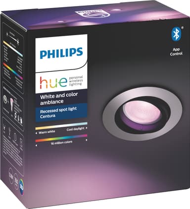 Philips Hue Centura indbygningsspotlys 5045148P7 (aluminium)